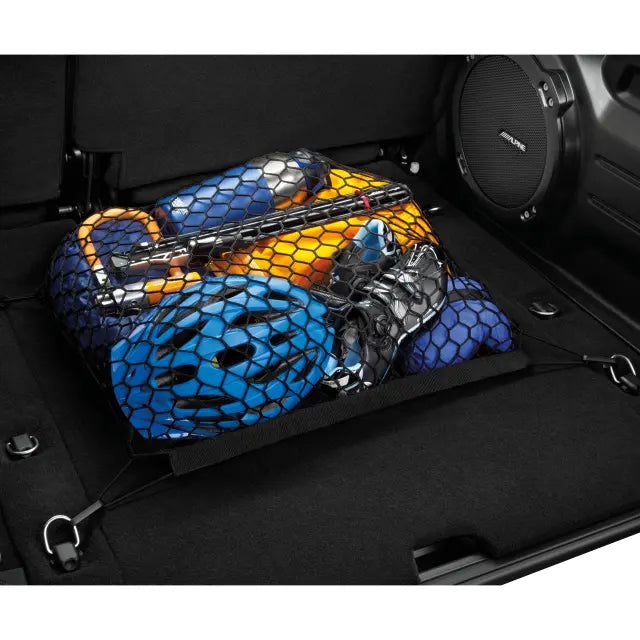 Jeep Wrangler JL 2-Door Cargo Area Net, Black Nylon