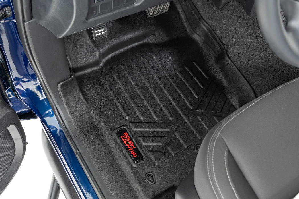 Rough Country Floor Mats, FR & RR, Crew Cab, Nissan Titan (2017-2024)/Titan XD (2016-2024), view 3