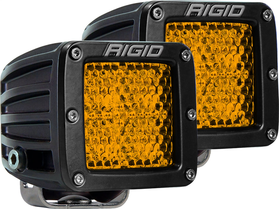 RIGID Diffused Rear Facing High/Low Surface Mount Yellow Pair D-Series Pro