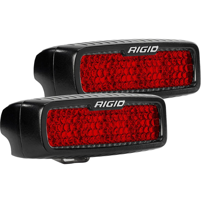 RIGID Diffused Rear Facing High/Low Surface Mount Red Pair SR-Q Pro
