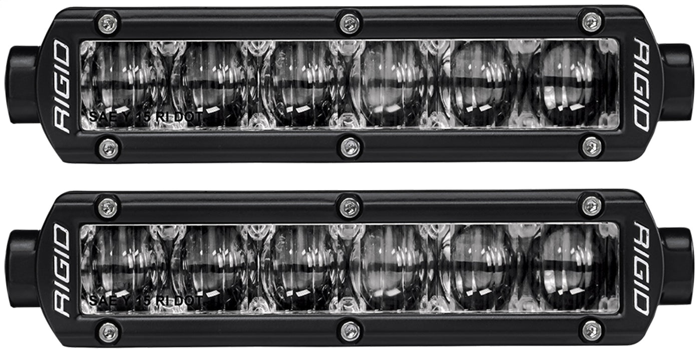 RIGID Industries 906703 SR-Series DOT/SAE J583 6 Inch White LED Fog Light, PAIR