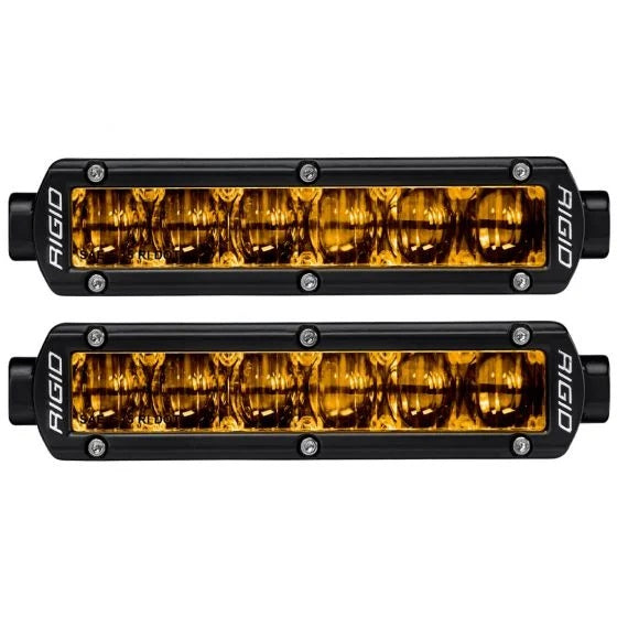 RIGID Industries 906704 SR-Series DOT/SAE J583 6 Inch Selective Yellow LED Fog Light, Pair