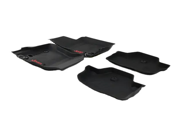 Jeep Wrangler JL 2-Door All-Weather Floor Mats, Black
