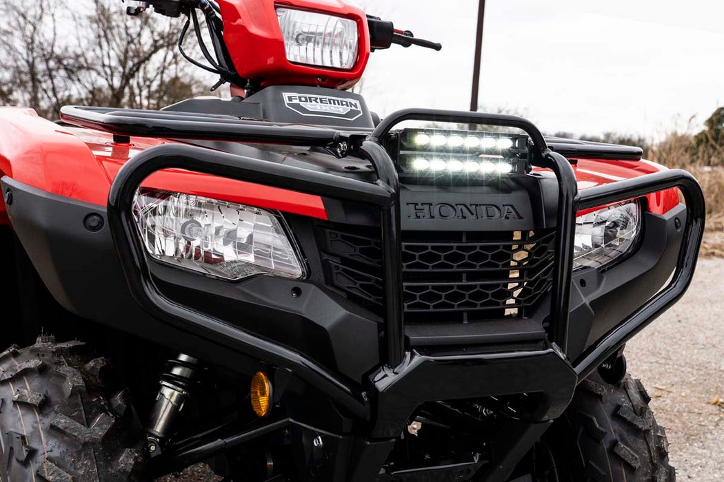LED Light Kit - Bumper Mount - 6 inch Black Slimline Pair - Honda Foreman 500