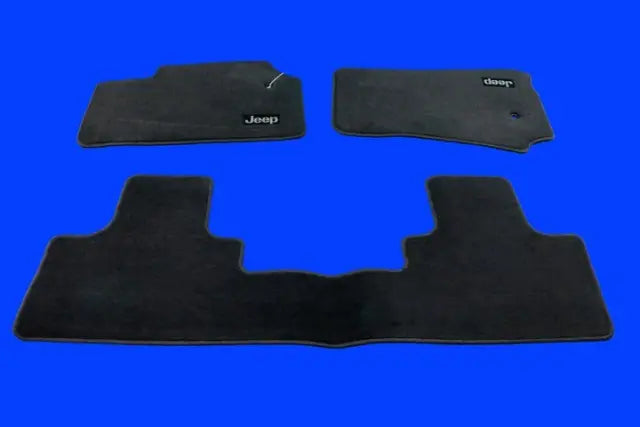 Carpet Floor Mats, Front and Rear, 3-Piece, Dark Slate Gray