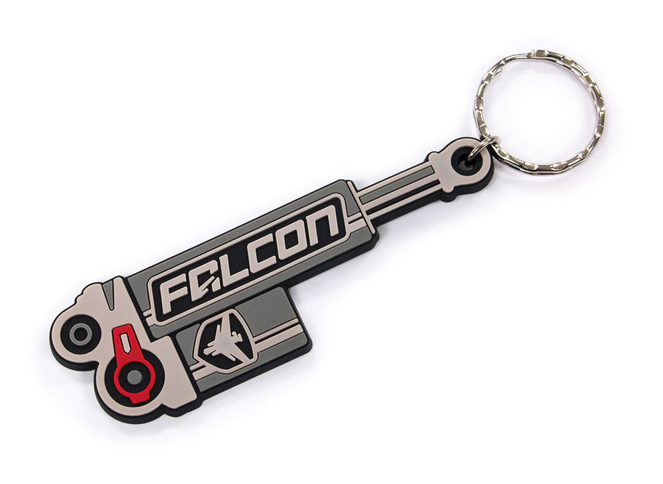 FALCON Performance Shock Logo Keychain, 3.5"