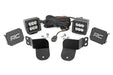Rough Country LED Light Kit, Cage Mount, 2" Black Pair, Spot, Polaris General XP 4 1000