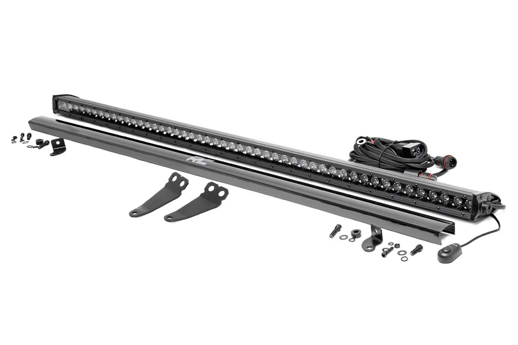 Rough Country LED Light Kit - Lower Windshield - 50" Black Single Row | Polaris General XP 4 1000 | P/N 93034
