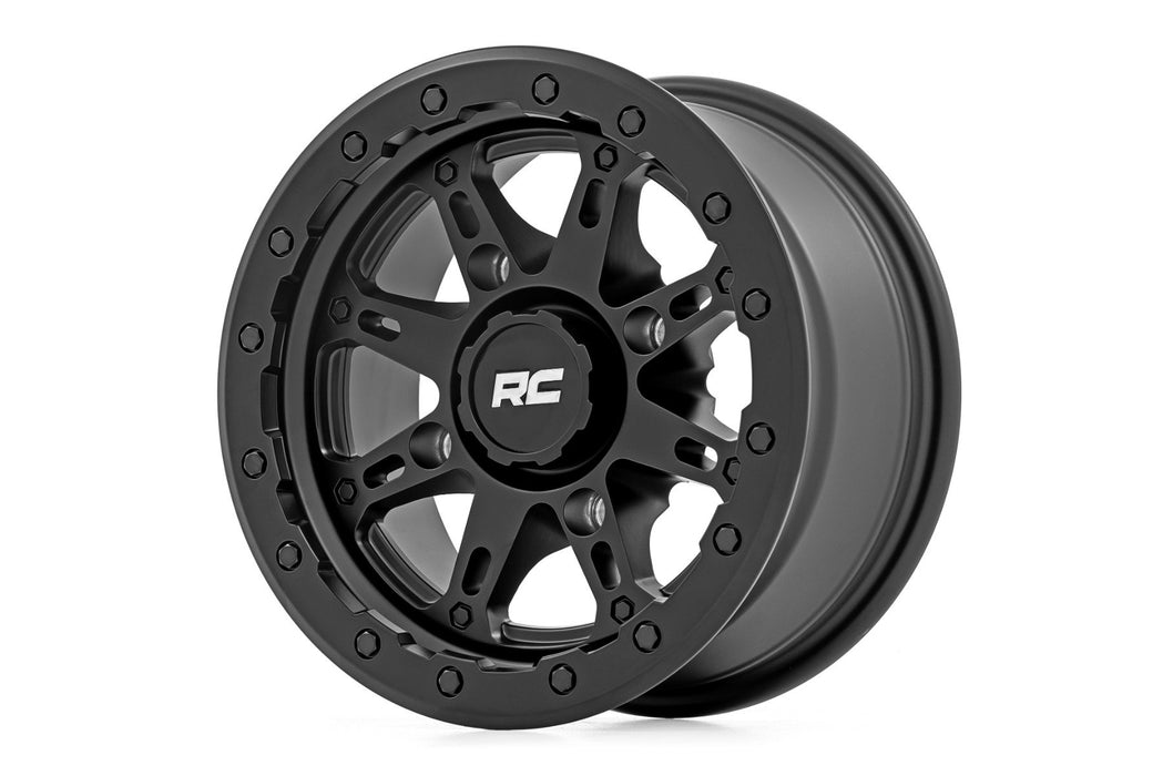Rough Country 94 Series Wheel - UTV - Matte Black - 14x7 - 4x137 - +10mm