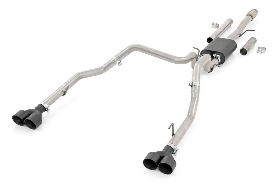Rough Country Performance Cat-Back Exhaust - 6.2L - 5'8" &amp; 6'6" Bed | Chevy/GMC Sierra/Silverado 1500 (19-25)