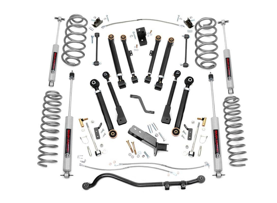 Rough Country 4 Inch Lift Kit, X-Series, Jeep Wrangler TJ (1997-2006)/Wrangler Unlimited (2004-2006)