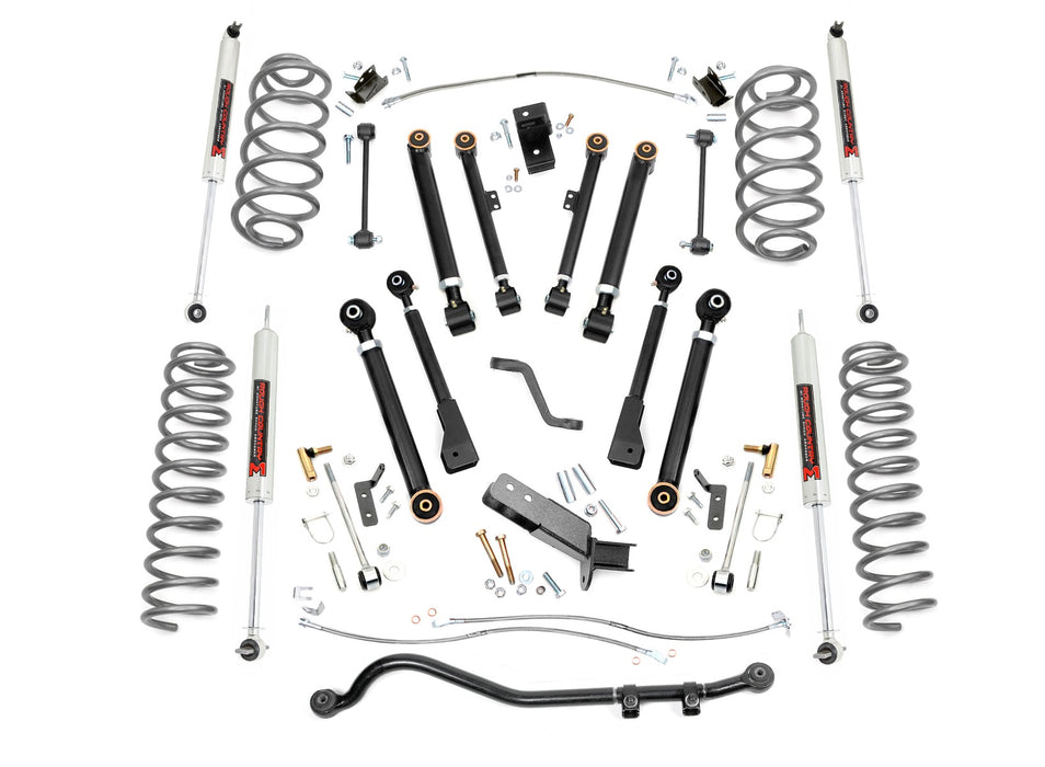 Rough Country 4 Inch Lift Kit - X-Series - M1 | Jeep Wrangler TJ (97-06)/Wrangler Unlimited (04-06)