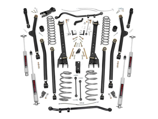 Rough Country 4 Inch Lift Kit, Long Arm, Jeep Wrangler TJ 4WD (1997-2006)