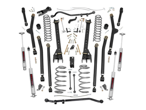 Rough Country 4 Inch Lift Kit, Long Arm, Jeep Wrangler Unlimited 4WD (2004-2006)