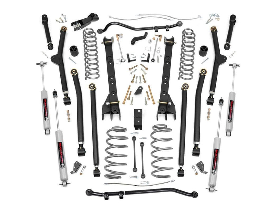 Rough Country 4 Inch Lift Kit - Long Arm | Jeep Wrangler Unlimited 4WD (2004-2006)