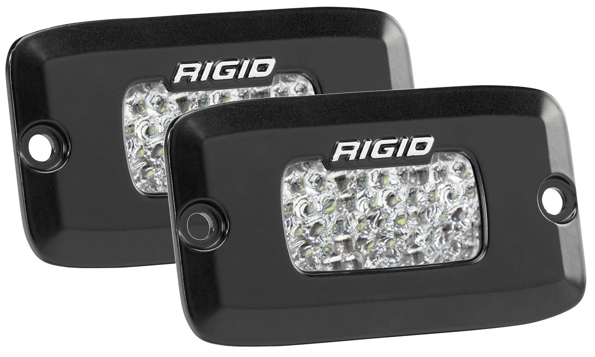 RIGID SR-M Series PRO Flood Diffused Backup Kit Flush Mounts | Black