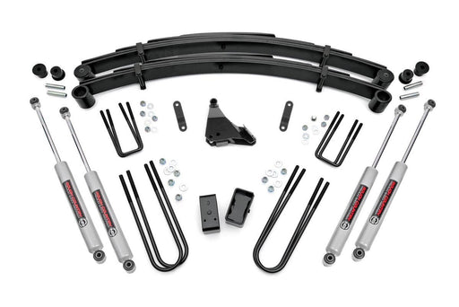 Rough Country 4 Inch Lift Kit, Rear Blocks, Ford F-250/F-350 Super Duty 4WD (1999-2004)