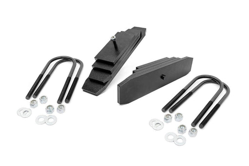 Rough Country 2 Inch Leveling Kit, Leaf Block, Ford F-250/F-350 Super Duty 4WD (1999-2004)