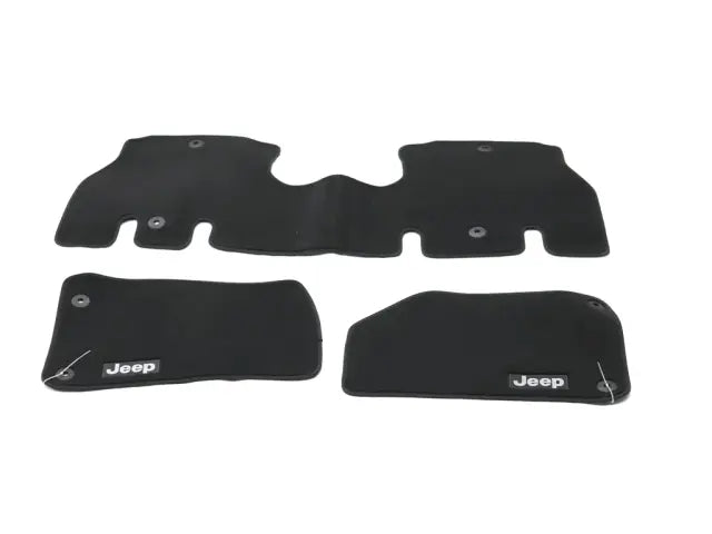 Jeep Wrangler JL 4-Door Carpet Floor Mats, Black, Runner