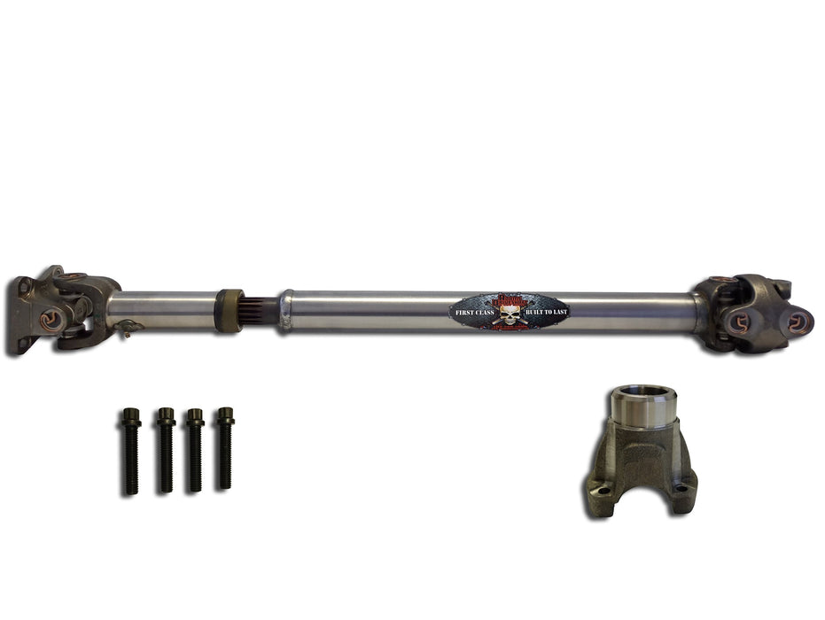 JK Front 1310 CV Greaseable Driveshaft with Flange 2 or 4 Door
