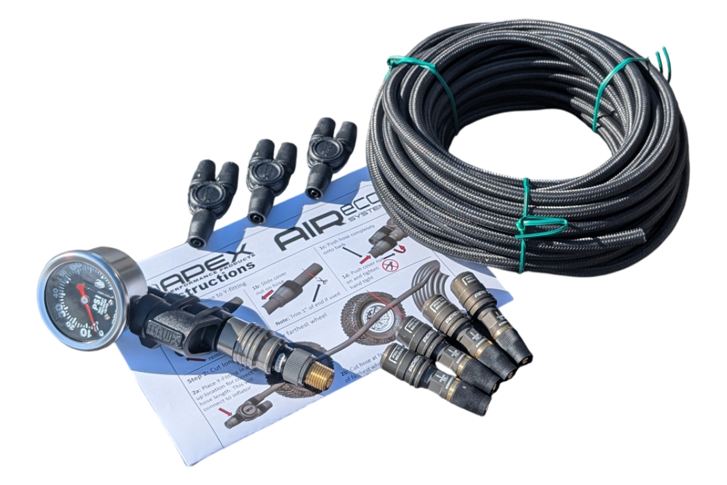 APEX Designs Multi Tire Inflator - 4 Tire Inflation Kit | P/N X02-17-042-3