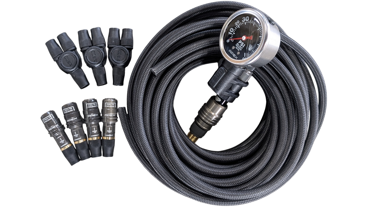 APEX Designs Multi Tire Inflator - 4 Tire Inflation Kit | P/N X02-17-042-3