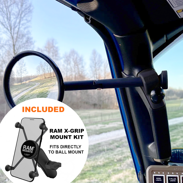 **2024** Gladiator / JT A-Pillar Side Jeep Mirrors with Base Mount Driver AND Passenger (Copy)