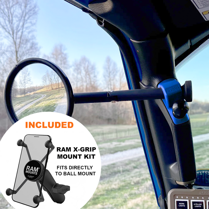 **2024** Gladiator / JT A-Pillar Side Jeep Mirrors with Base Mount Driver AND Passenger (Copy)