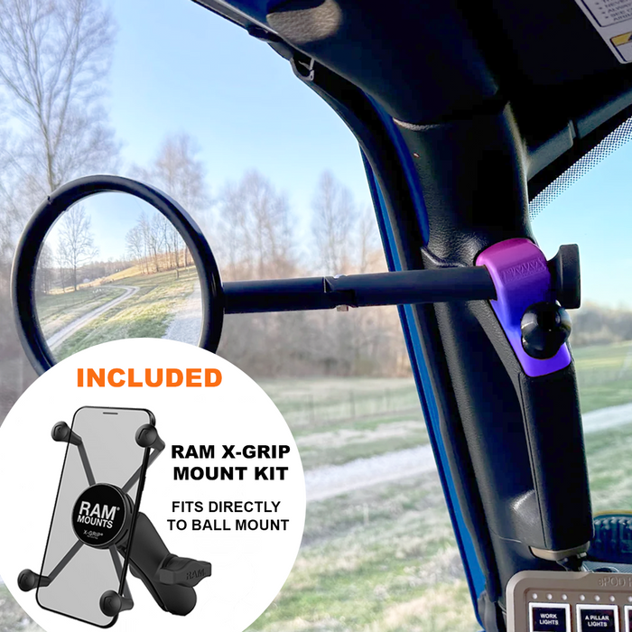 **2024** Gladiator / JT A-Pillar Side Jeep Mirrors with Base Mount Driver AND Passenger (Copy)