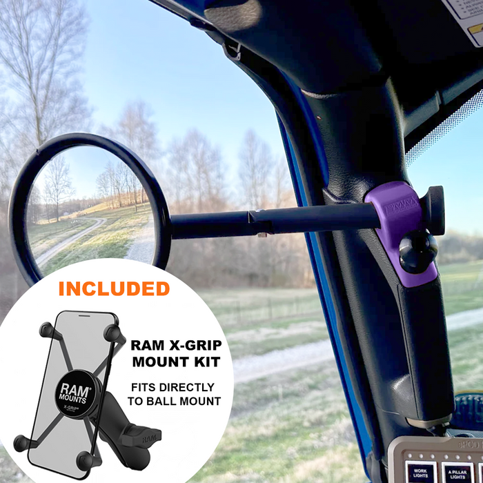**2024** Gladiator / JT A-Pillar Side Jeep Mirrors with Base Mount Driver AND Passenger (Copy)