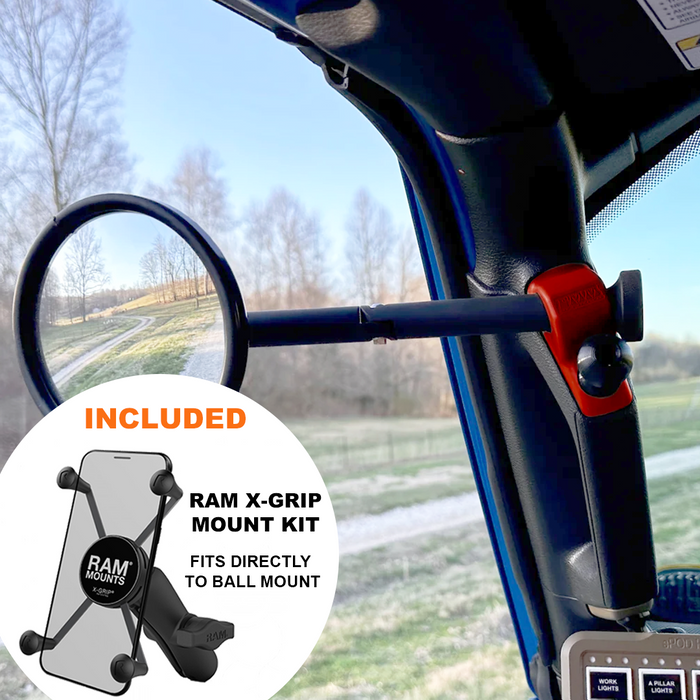 **2024** Gladiator / JT A-Pillar Side Jeep Mirrors with Base Mount Driver AND Passenger (Copy)