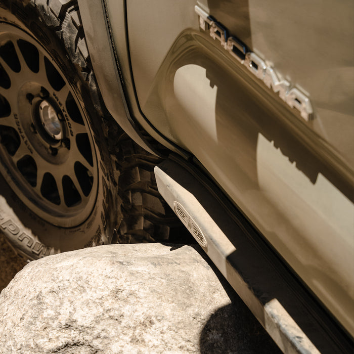 Tacoma Rock Sliders Passenger Side Sub Part For 05-23 Toyota Tacoma Black Powdercoat Steel Rock Slide Engineering