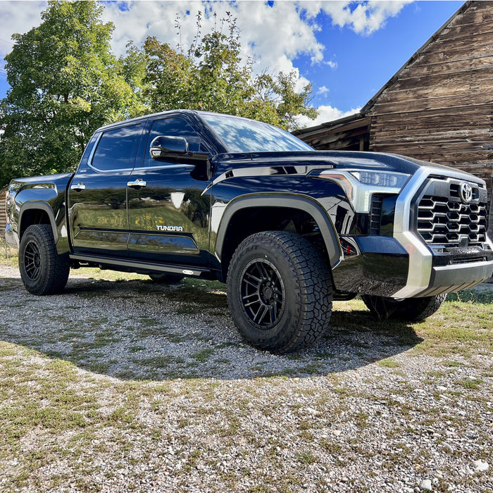 Tundra Rock Sliders For 22-24 Toyota Tundra Black Powdercoat Steel Rock Slide Engineering