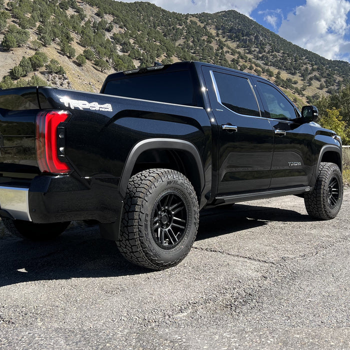 Tundra Rock Sliders For 22-24 Toyota Tundra Black Powdercoat Steel Rock Slide Engineering