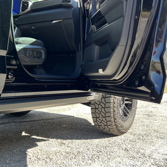 Tundra Rock Sliders For 22-24 Toyota Tundra Black Powdercoat Steel Rock Slide Engineering