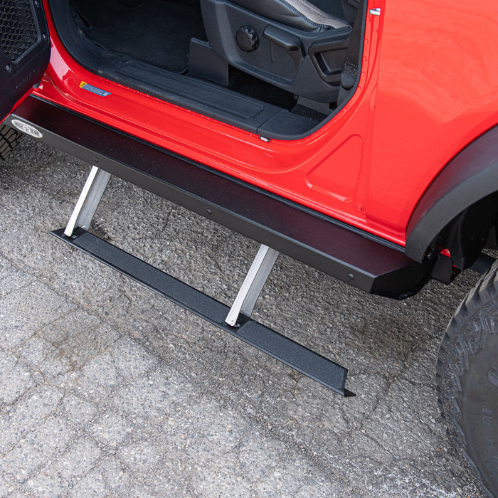 Bronco Side Step Sliders For 21-Pres Bronco 2 Door Models Drivers Side Sub Part Rock Slide Engineering