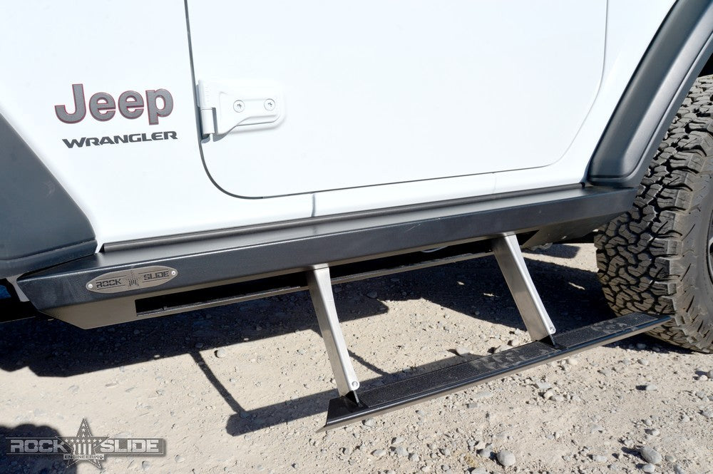 Jeep JL Side Step Sliders For 18-23 Wrangler JL 2 Door Models Drivers Side Sub Part Rock Slide Engineering