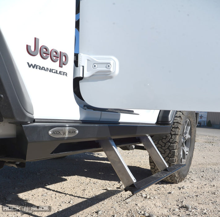 Jeep JL Side Step Sliders For 18-23 Wrangler JL 2 Door Models Drivers Side Sub Part Rock Slide Engineering