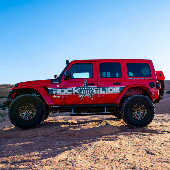 Jeep JL Side Step Sliders For 24-25 Wrangler JL 4 Door Models Drivers Side Sub Part Rock Slide Engineering