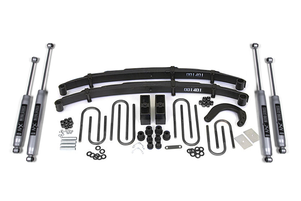 BDS 4" Lift Kit | Chevy/GMC 1/2 Ton Truck/SUV 77-87 4WD Leaf Springs