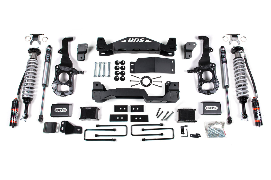 BDS 6" Lift Kit | FOX 2.5 Performance Elite Coil-Over Ford F150 21-24 4WD 5" Block