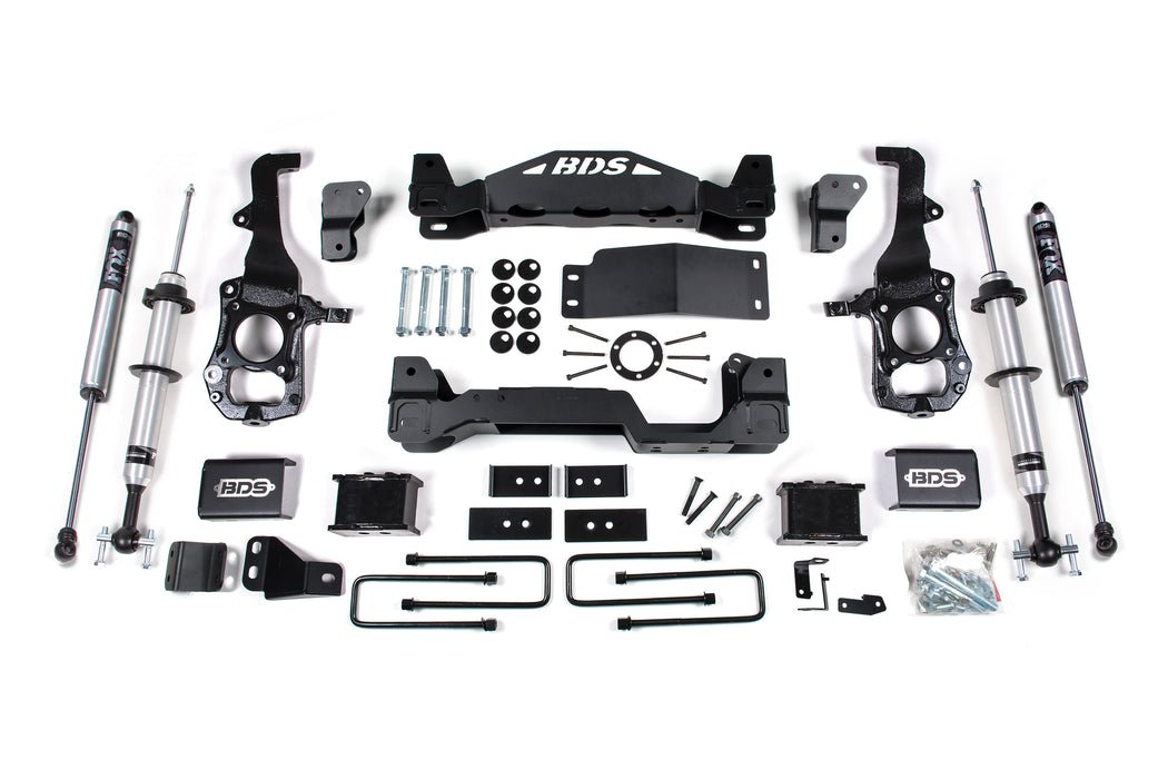 BDS 6" Lift Kit | FOX 2.0 Strut Ford F150 21-24 4WD 4" Block Kit Fox 2.0 Performance