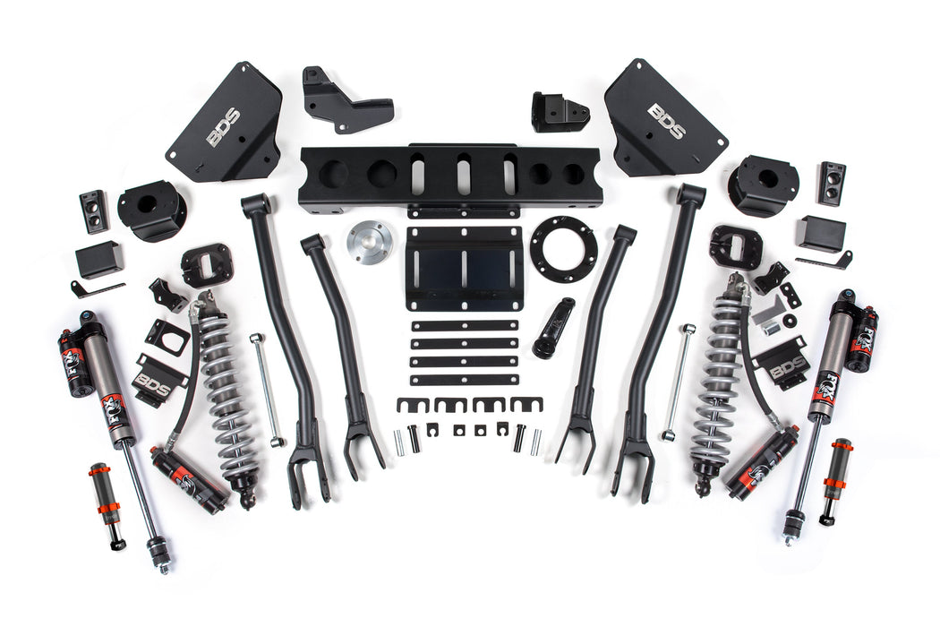 BDS 14-18 Ram 2500 4WD 6" 4-Link Suspension Lift Kit, 4.5" Rear, Coil Spring, Diesel - Fox 2.5 Performance Elite Series C/O Front, FOX 2.0 Front Bump, Fox 2.5 Performance Elite Series Rear