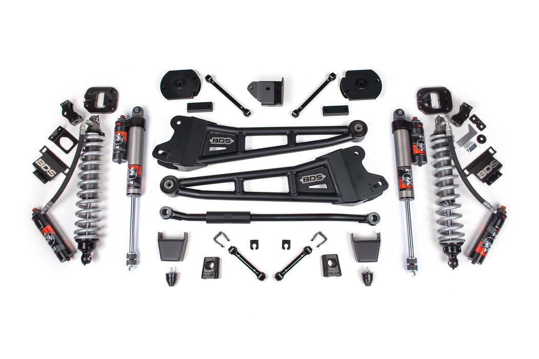 BDS 14-18/ 2025-2026 Ram 2500 4WD 3" Radius Arm Suspension Lift Kit, 1.25" Rear, Coil Spacer, Diesel - Fox 2.5 Performance Elite Series C/O Front, Fox 2.5 Performance Elite Series Rear
