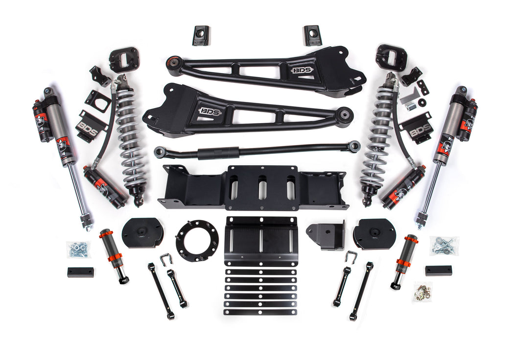 BDS 19-24 Ram 2500 4WD 3" Radius Arm Suspension Lift Kit, 1.25" Rear, Coil Spacer, Diesel - Fox 2.5 Performance Elite Series C/O Front, FOX 2.0 Front Bump, Fox 2.5 Performance Elite Series Rear