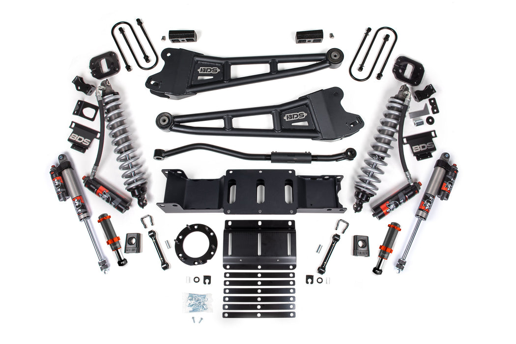 BDS 19-24 Ram 3500 4WD 3" Radius Arm Suspension Lift Kit, 2" Rear, Block w/Overload, 6 Bolt Diesel - Fox 2.5 Performance Elite Series C/O Front, FOX 2.0 Front Bump, Fox 2.5 Performance Elite Series Rear