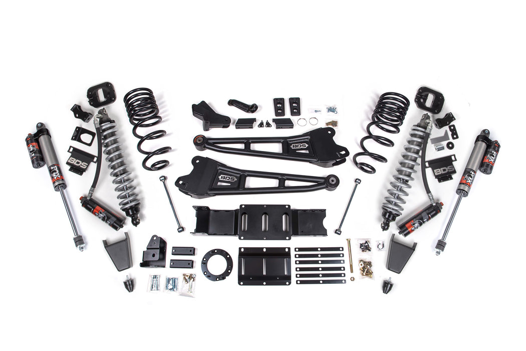 BDS 19-24 Ram 2500 4WD 4" Radius Arm Suspension Lift Kit, 2.5" Rear, Coil Spring, Diesel - Fox 2.5 Performance Elite Series C/O Front, Fox 2.5 Performance Elite Series Rear