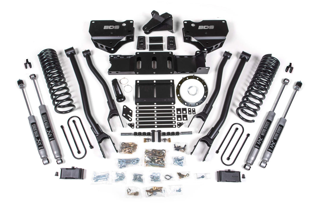 BDS 19-23 Ram 3500 4" 4-Link Diesel - 2" Rear Block w/ overload - 8 Bolt T-Case - Fox