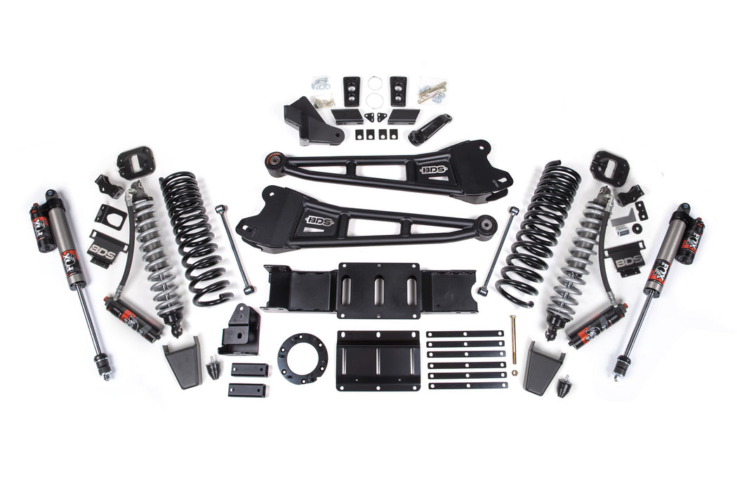 BDS 19-24 Ram 2500 4WD 6" Radius Arm Suspension Lift Kit, 4.5" Rear, Coil Spring, Diesel - Fox 2.5 Performance Elite Series C/O Front, Fox 2.5 Performance Elite Series Rear