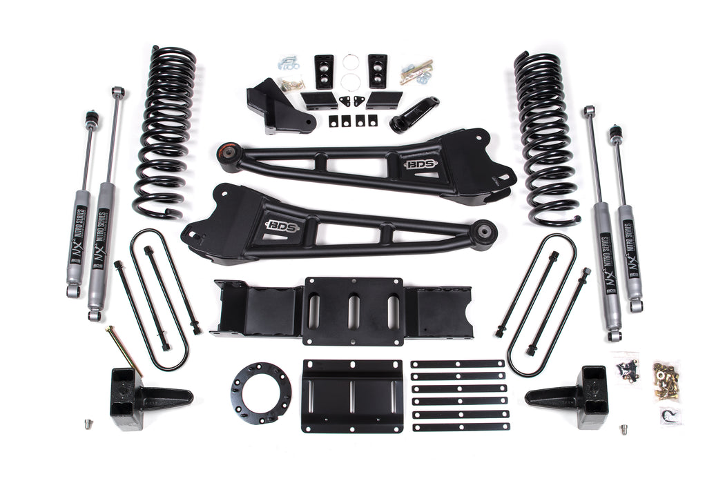 BDS 6" Lift Kit | w/ Radius Arm Ram 3500 19-24 4WD Diesel With Factory Rear Overload Leaf 6 Bolt
